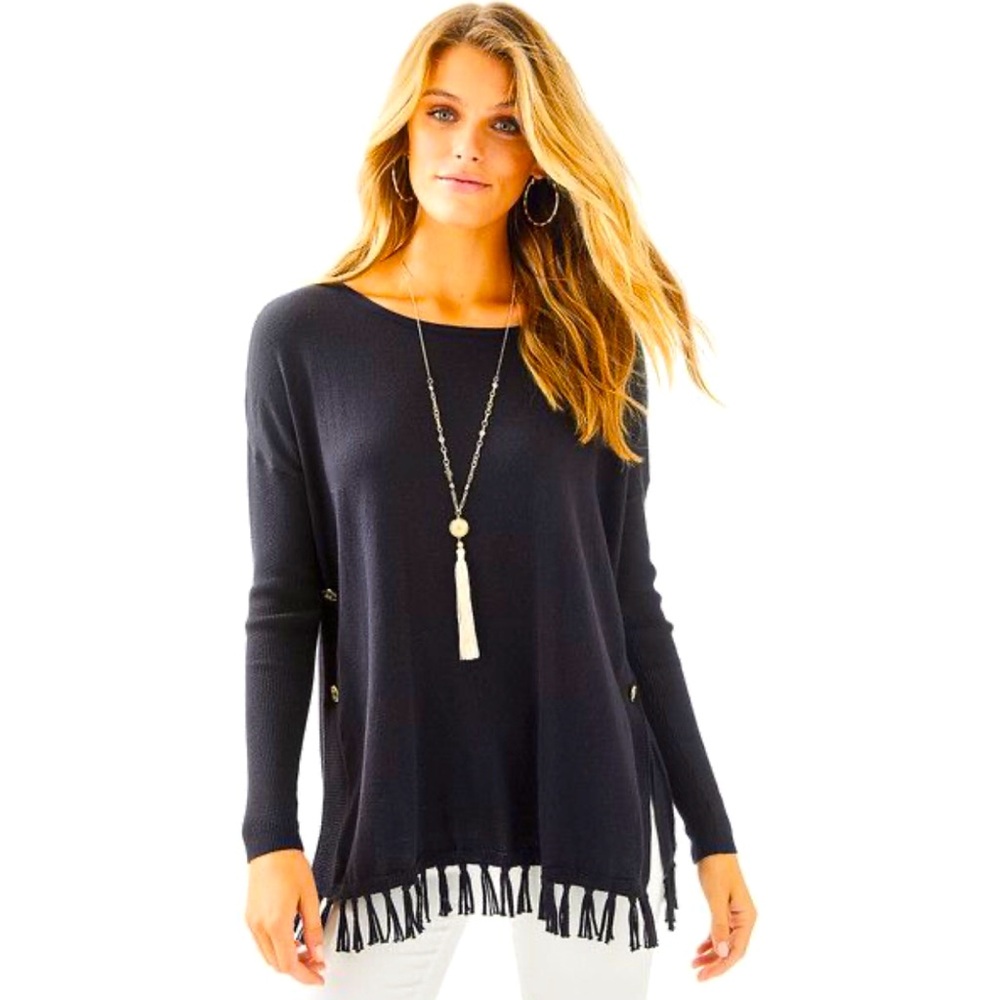 LILLY PULITZER Ramona Fringe Sweater